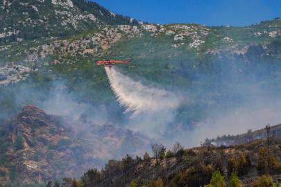 Alanya'daki orman yangını ikinci gününde (6)