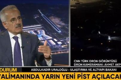 Bakan Uraloğlu, ilk kez CNN Türk'te açıkladı: İstanbul Havalimanı'nda 4 uçak aynı anda inip kalkabilecek